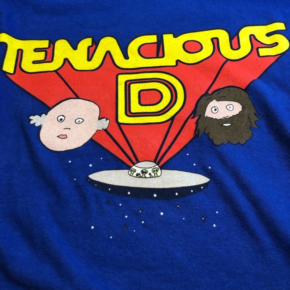 TENACIOUS D Supermen T-shirt Double Sided Post Apocalypto Small - Picture 2 of 7